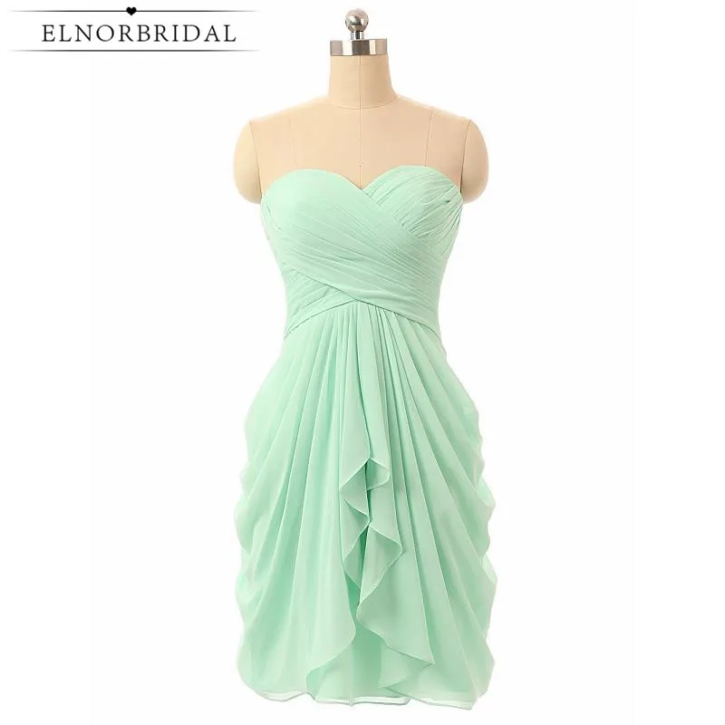 Beach Mint Green Bridesmaid Dresses 2020 Short Wedding Guest Dress