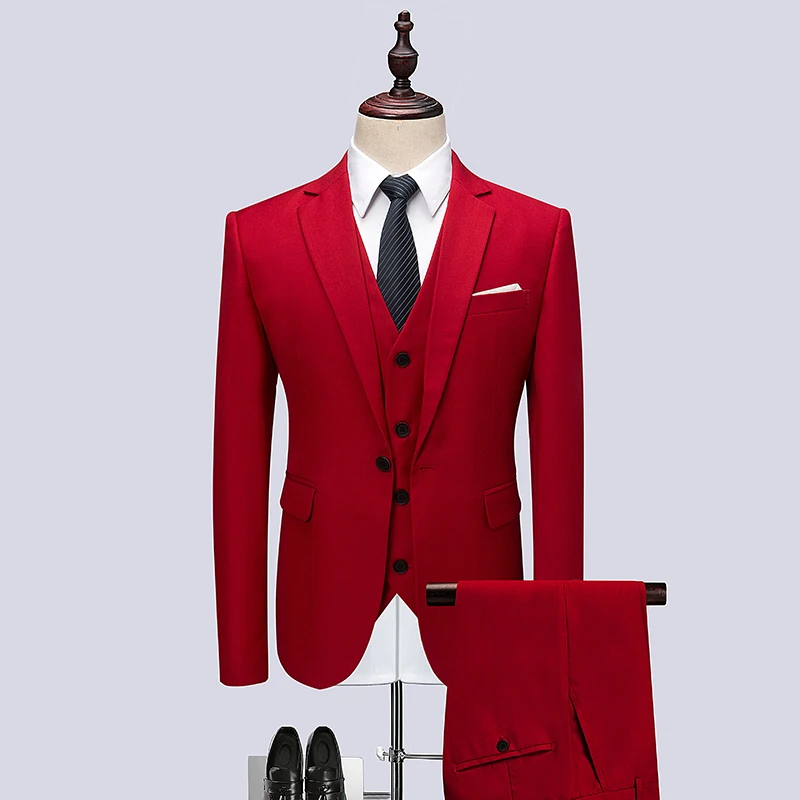 simple red suit