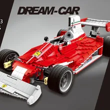 XB-03023 2405 Обучающие игрушки строительные блоки кирпичи Красные Тени формула гоночный спортивный автомобиль набор игрушка детский подарок