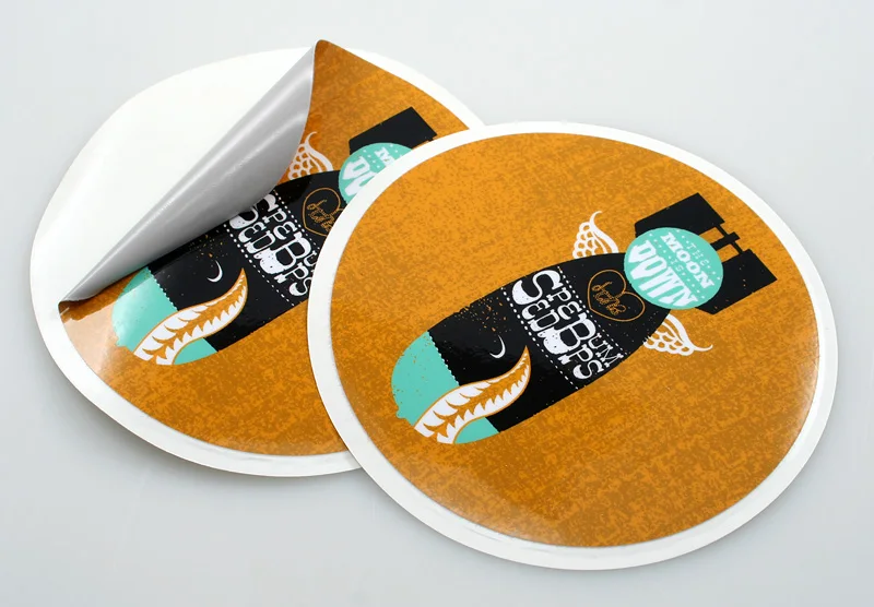 Free shipping Custom peel off stickers top coated thermal paper