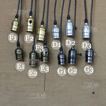 

Edison led droplight filament bulbs E27 lamp holder messenger wire lamp holder parts screw lamp holder