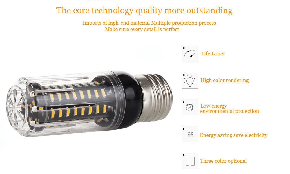 LED Bulb E27 E14 SMD 4014 lamparas LED Light 36 72 96 138Leds Lampada LED Lamp 110V Ampoule Candle Luz More Bright B22 220V