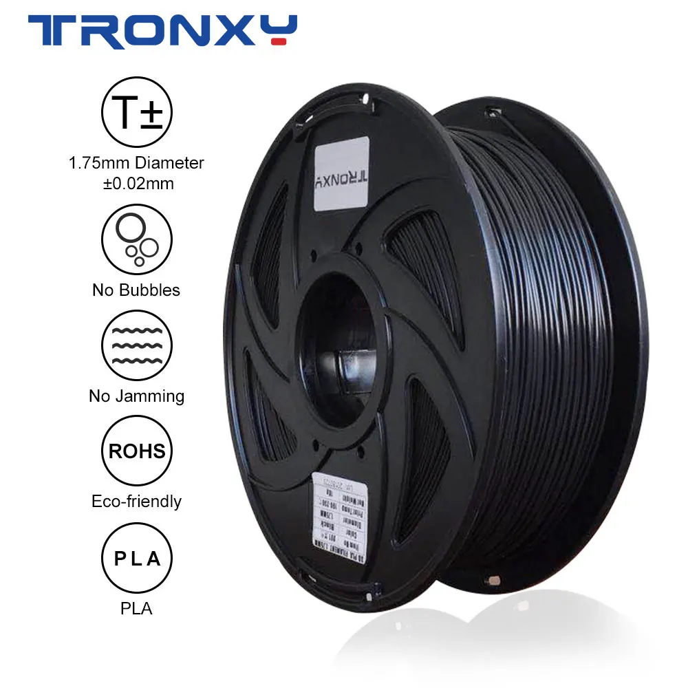 

TRONXY 3D Printer Filament PLA 1.75mm 1kg/2.2lbs 3d plastic consumables material 3d filament USA NatureWorks 1KG PLA