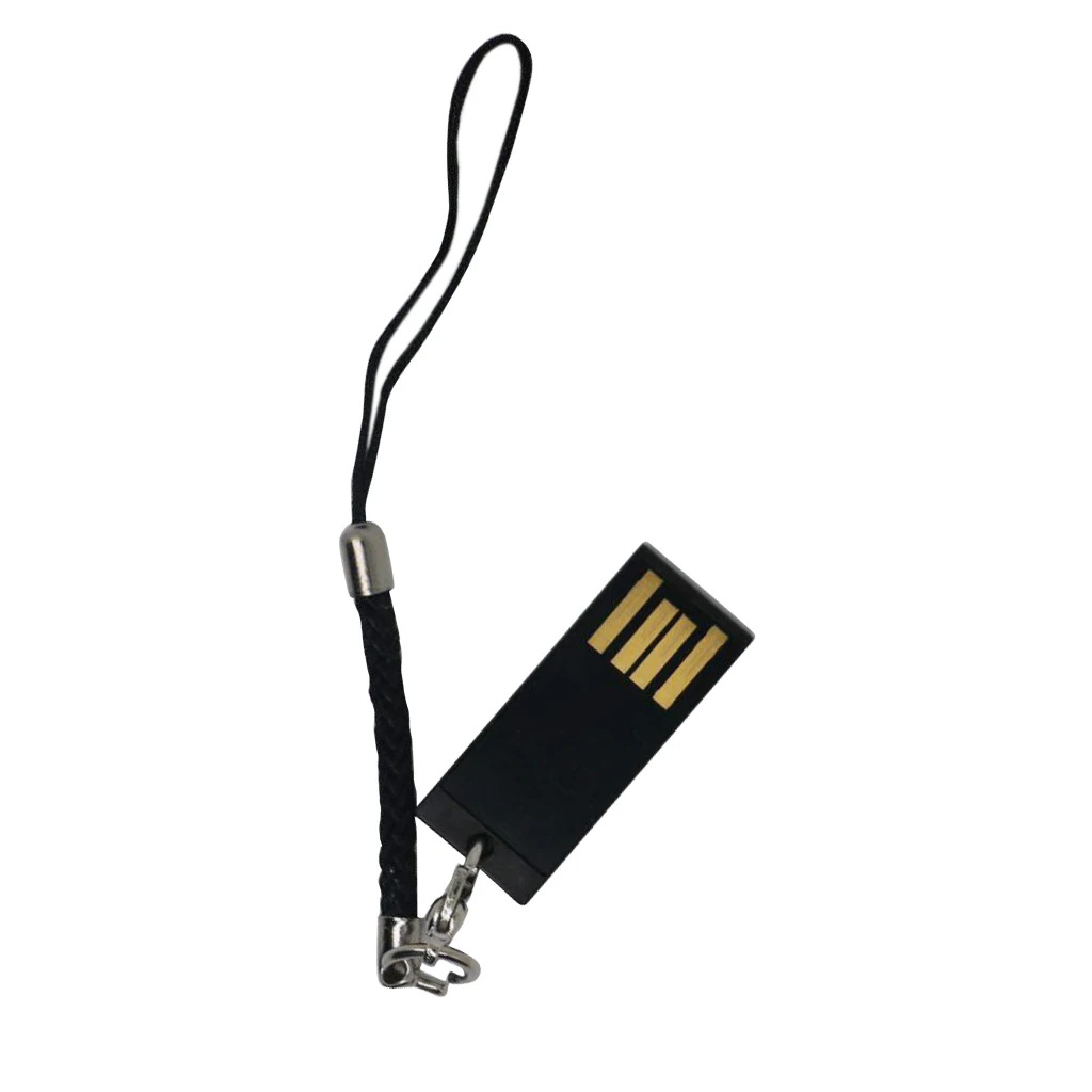 2Pcs Storage USB Flash Drive Memory Stick Mini Pen Drive Pendant  Black 32GB
