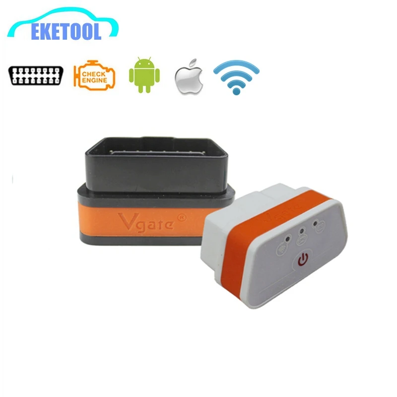 ELM327 wifi Vgate iCar2 iCar 2 OBD OBD2 считыватель кодов интерфейс работает Android Torque/iOS Sytem/Windows ELM 327 8 цветов на выбор