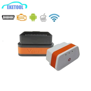 

ELM327 WIFI Vgate iCar2 iCar 2 OBD OBD2 Code Reader Interface Works Android Torque/iOS Sytem/Windows ELM 327 8Colors Optional