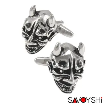 

SAVOYSHI Skull Cufflinks for Mens Shirt Brand Cuff buttons Ghosts Skeleton Cufflinks High Quality Men Halloween gifts Jewelry
