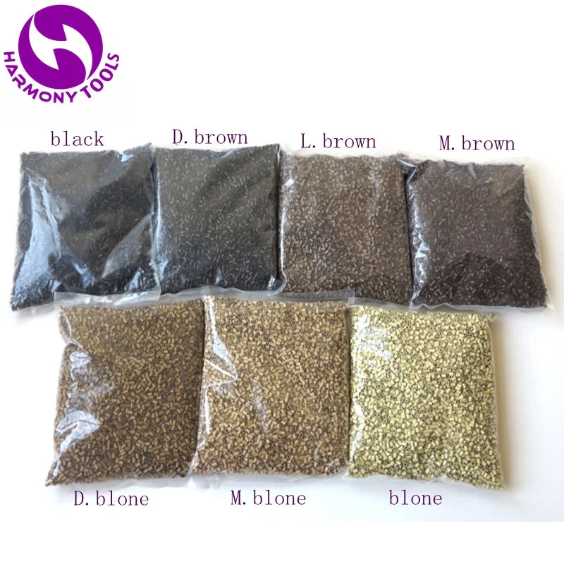 무료 배송  7 bags (10000 개/가방) 3024x4mm 플랫 구리 머리 확장 비즈 링 튜브 헤어 확장 도구