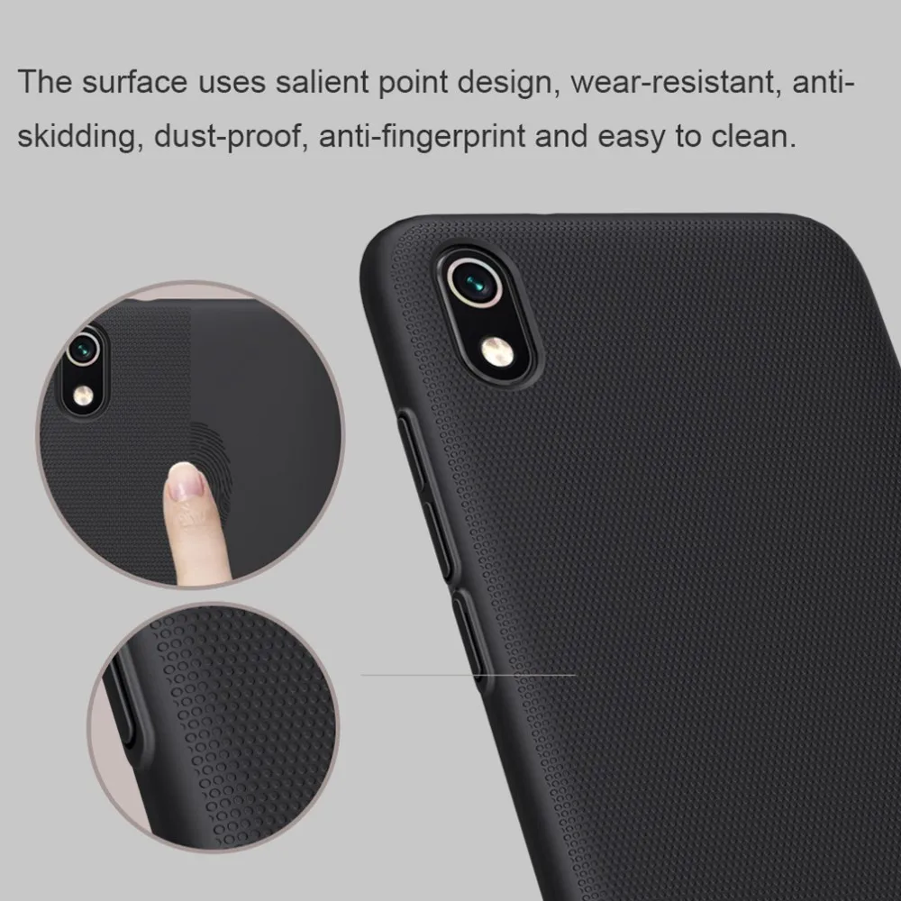 Для Xiaomi Redmi 7A чехол 5,4" Nillkin матовый защитный пластиковый чехол для Xiaomi Redmi 7A с держателем для телефона