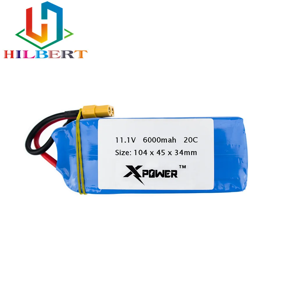 

Hot XK X380 X380-A X380-B X380-C rc Quadcopter Helicopter Upgraded 11.1V 6000mAh 20C Lipo Xpower Battery