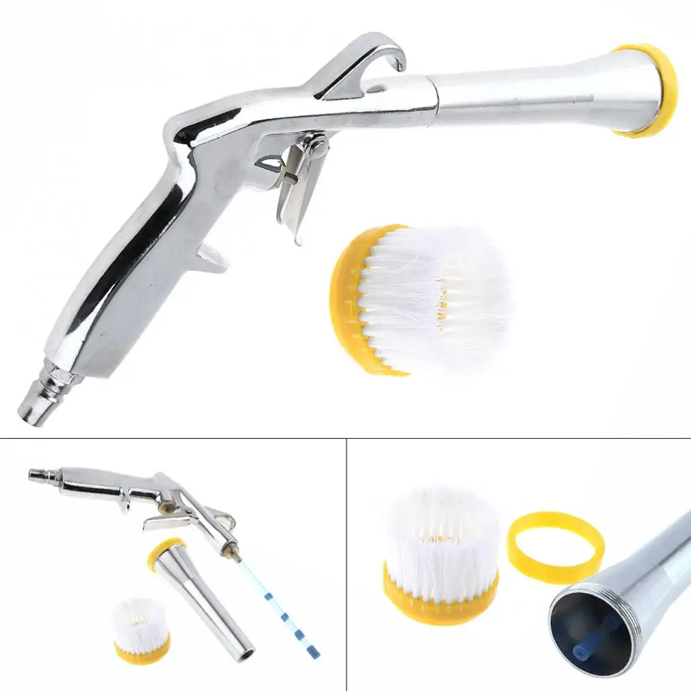 Buy 9 Inch Pneumatic Cleaning Gun with Soft Brush Head