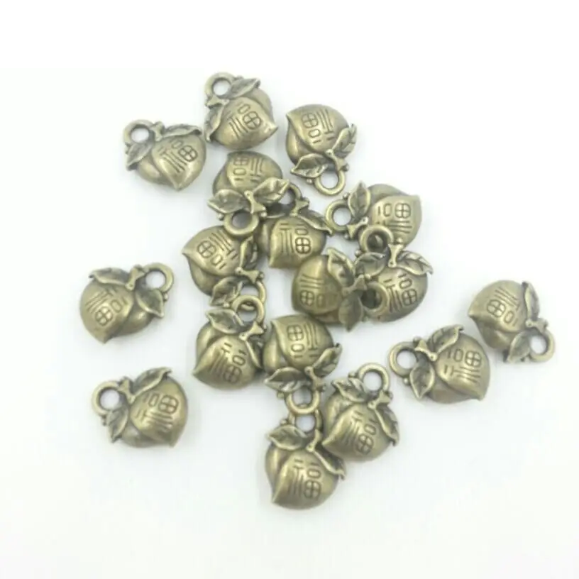 Diy Beads Bronze Alloy Hearts Beads Fit Europe Beads Bracelets Jewelry