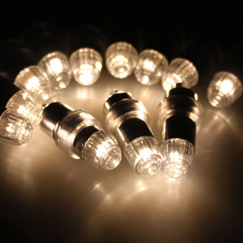 Мини RGB 12x светодиодный вечерние шары огни украшения белый свет для бумажных фонарей включают батареи Evnet вечерние поставки