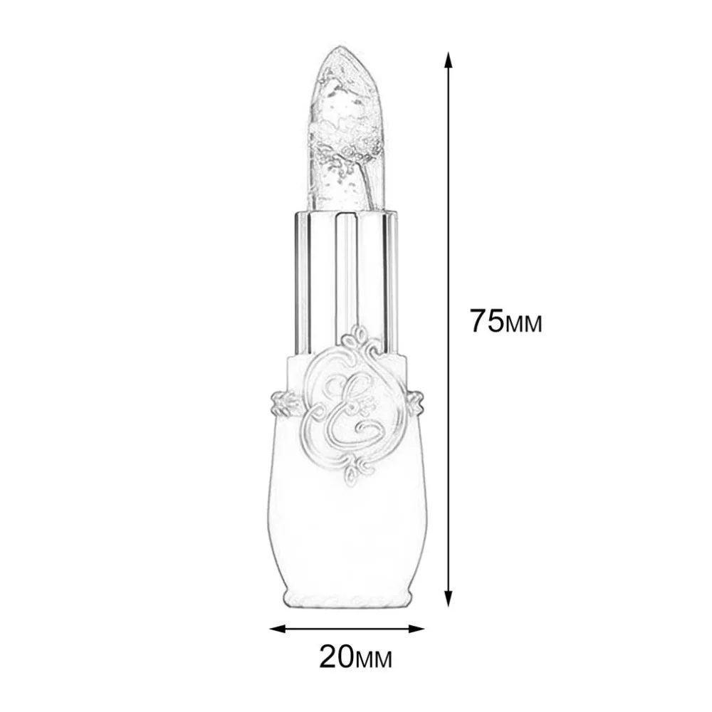 Портативная губная помада для губ с изменением температуры, инструмент для макияжа, увлажняющий водостойкий стойкий прозрачный цветок из желе