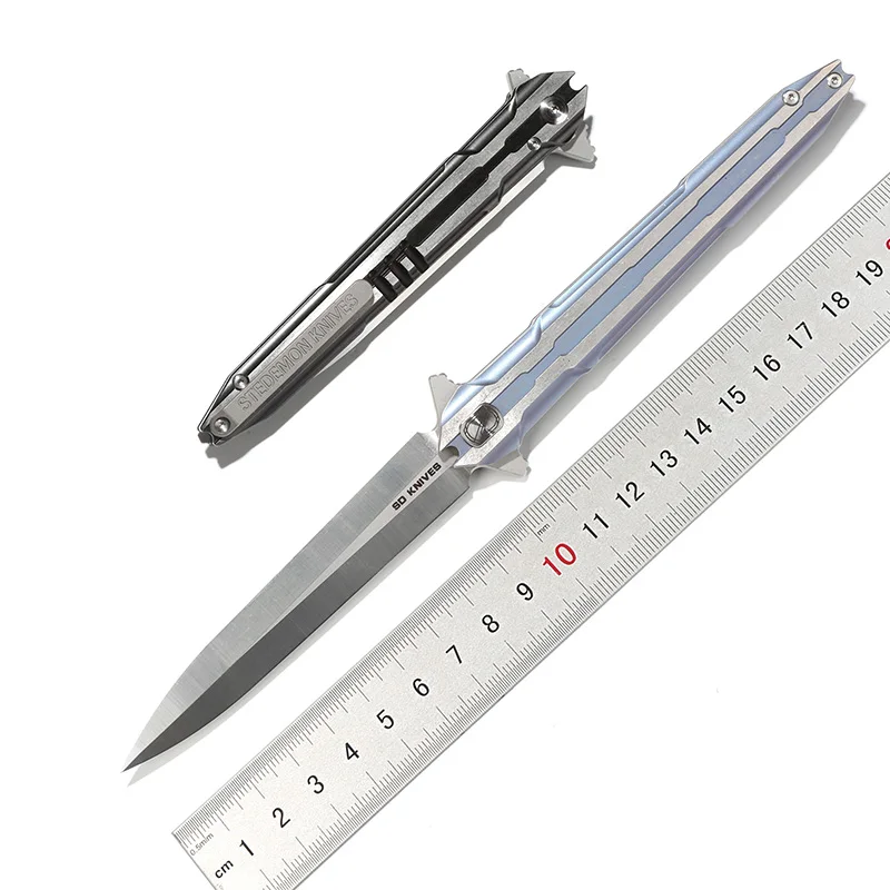 Stedemon E01S Тактика Складной нож VG10 лезвие кВт шариковый подшипник titanium ручка Отдых