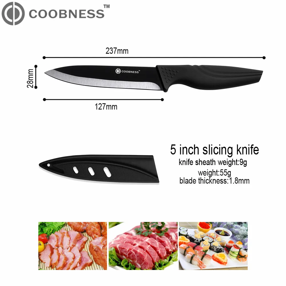Кухонный нож COOBNESS 3 дюйма 4 5 дюймов керамический кухонный резец и Овощечистка с