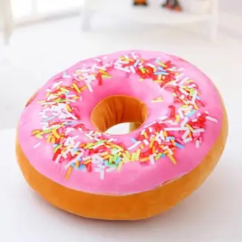 

New Cute Donuts Pillow Chocolate Cushion Cushions For Sofa Decorative Soft Plush Pillow Seat Pad Sweet Donut Foods Cushion Case
