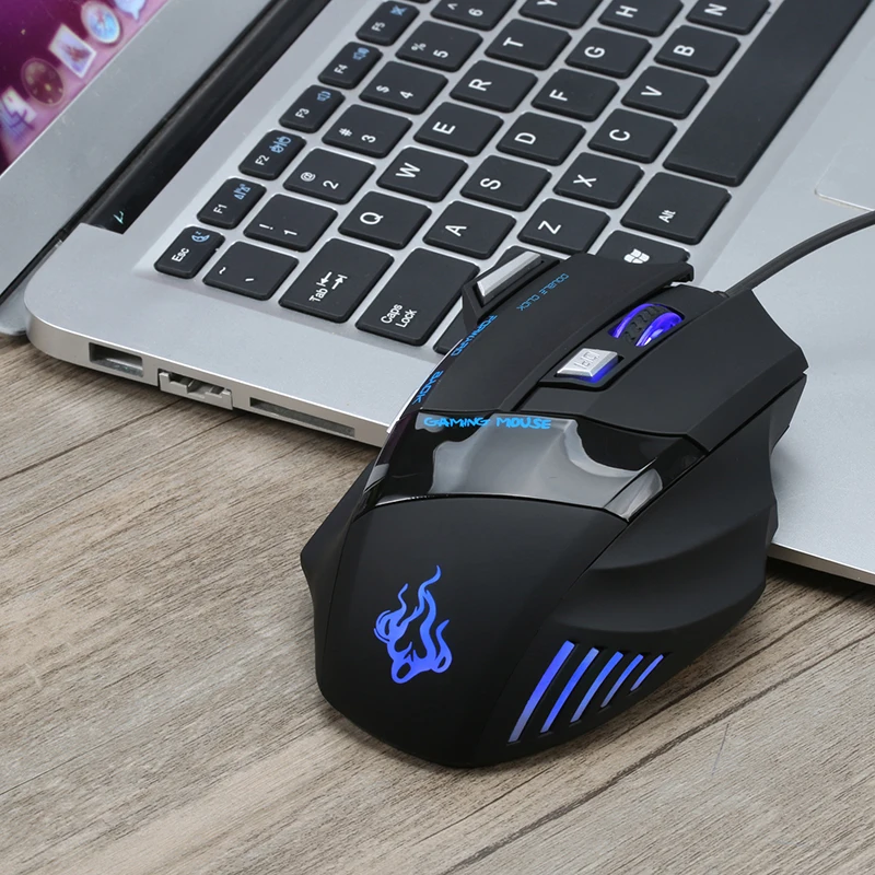 5500 DPI 7 Button LED Optical USB Wired Gaming Mouse Mice For Pro Gamer Trendy