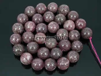 

12mm Natural Lepidolite Gems stone Round Spacer Loose Beads 15'' Jewelry Design 5 Strands/Pack