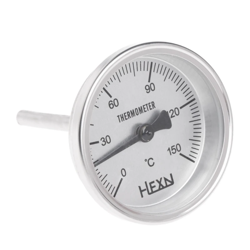 

New Arrive 1/4 PT Thread Stainless Steel Thermometer Moonshine Kitchen Food Cooking Gauge