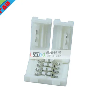 

1000Ps 10mm Female 4 pin RGB LED connector for 3528 5050 335 RGB LED Strip Light
