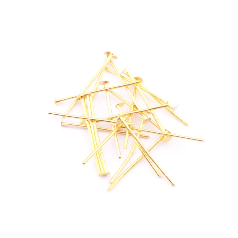 

200pcs /pack 16mm Flat Head Pins Head Pins Needles For Jewelry Making Handcraft 4 colors optional