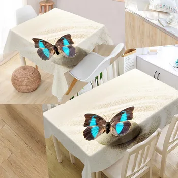 

Custom stone Table Cloth Oxford Rectangular Waterproof Oilproof Table Cover Wedding Tablecloth #QA008K