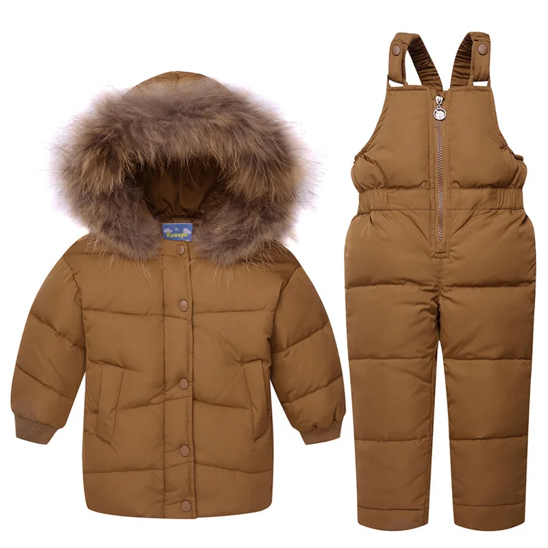 

Newborn Snowsuits Down Jackets Bat Sleeve Snow Suit Boy Girl Korean Twinset Winter Clothes Heavy Seta Snow Winter Jumpsuit
