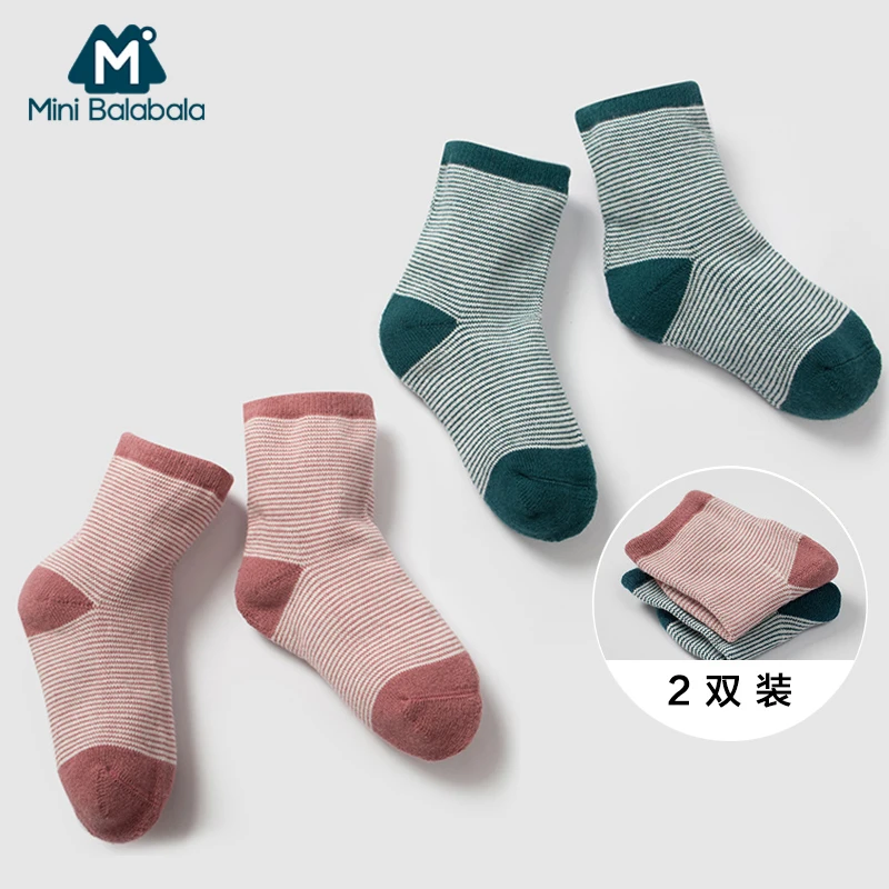 

Mini Balabala Baby Socks Cotton Kids Girls Boys Children Socks For 1-10 Year 2019 autumn winter New infant toddler Kids Socks
