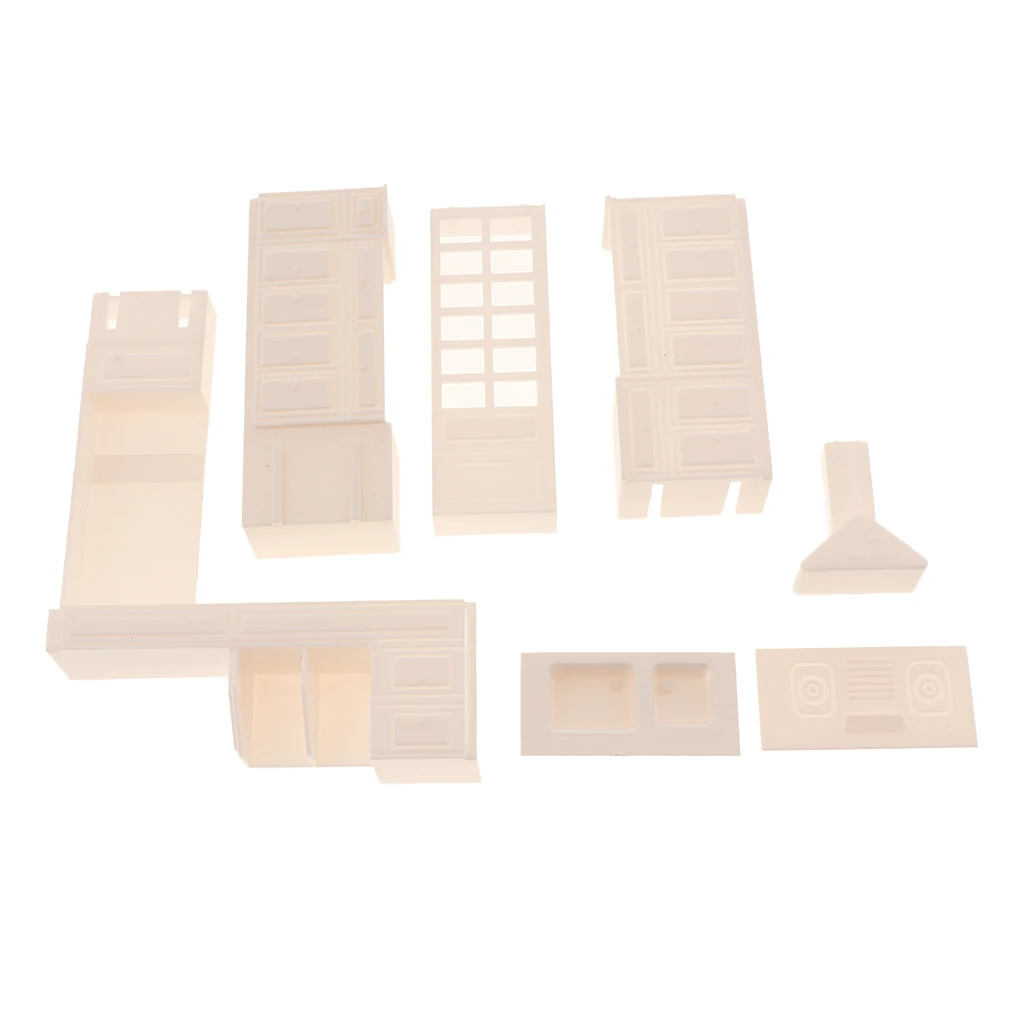  1/25 Scale Kitchen Furniture DIY Decorations Indoor Cupboard Model Architecture Scenery Dioramas Sand Table Building Kits  