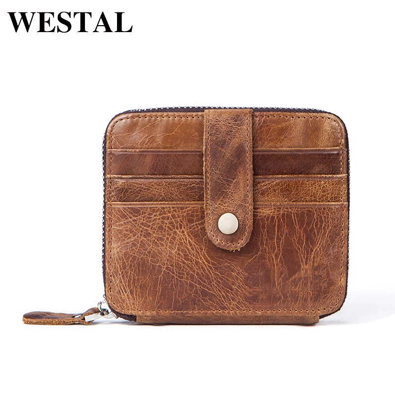 WESTAL кошелек мужской натуральная кожа кожаный портмоне мужское из натуральной