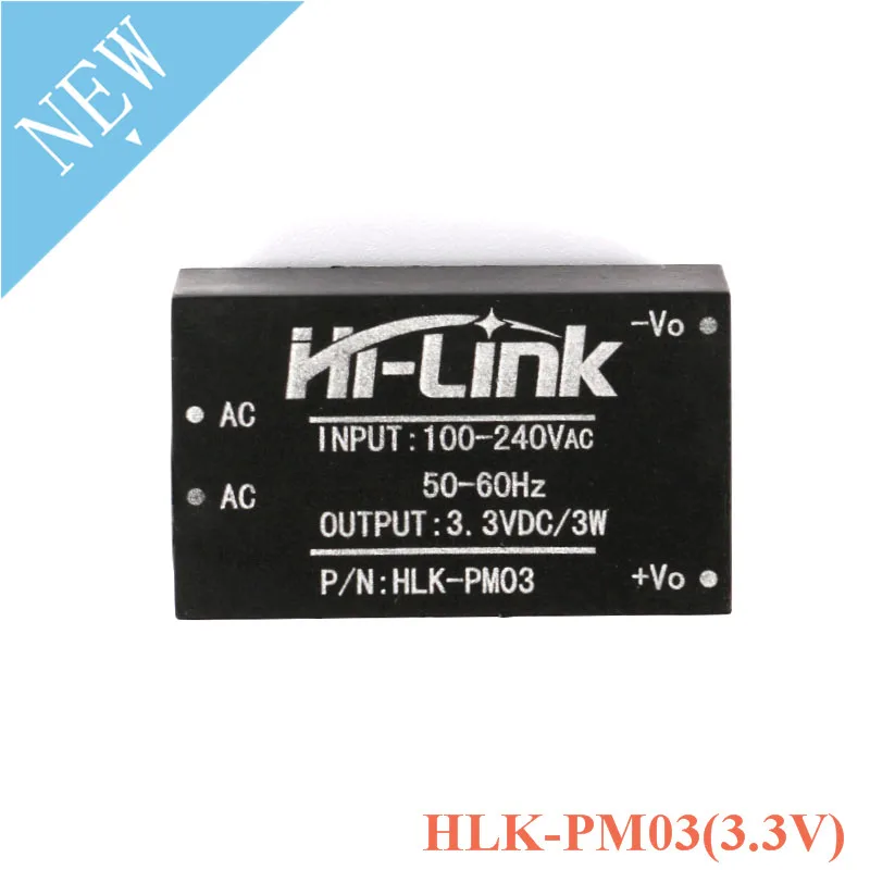 HLK-PM01 HLK-PM03 HLK-PM12 HLK-5M05 HLK-5M12 AC-DC 220V 5V 3,3 V 12V 5V700mA Питание модуль переменного/постоянного тока, стабилизированный понижающий модуль - Цвет: HLK-PM03(3.3V)