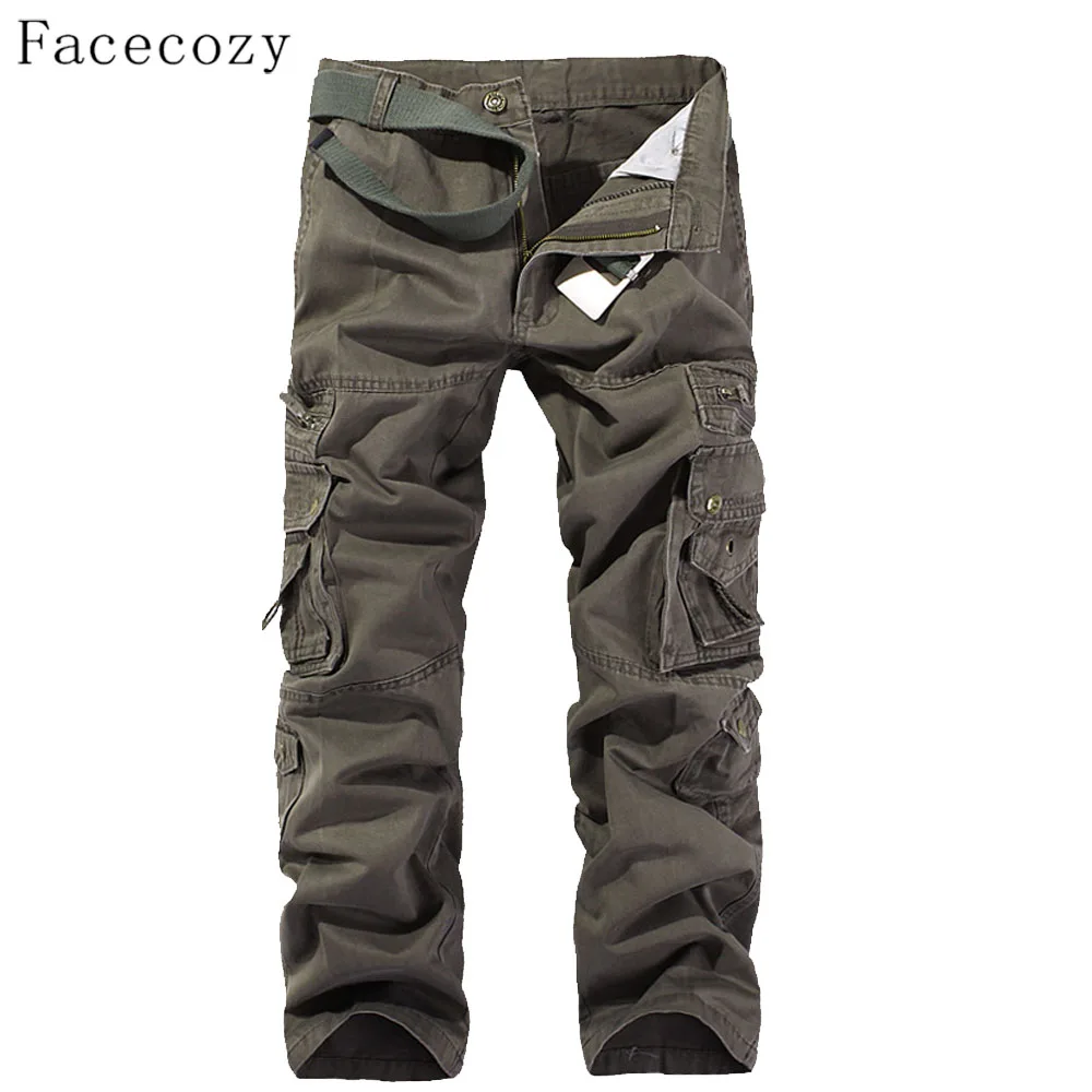 Pantalones deportivos de senderismo para hombre, a prueba de viento, a prueba de viento, con múltiples bolsillos, Tallas grandes
