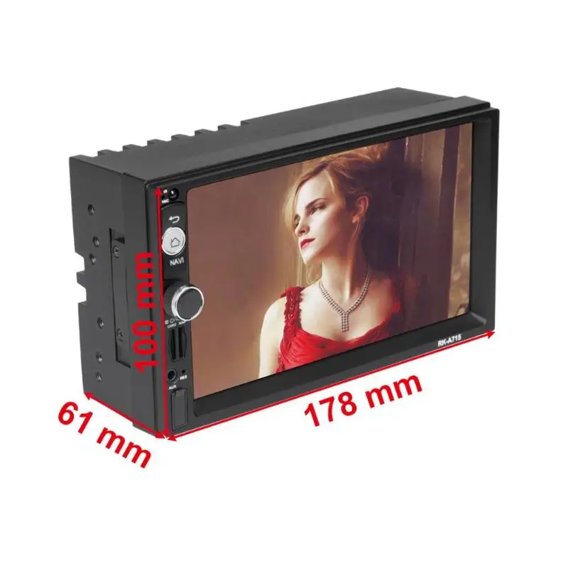 Top 7 inch Touch Screen Quad Core Android 7.1 Car Stereo MP5 Player GPS Navigation RDS AM FM Radio With Bluetooth WiFi Function 16