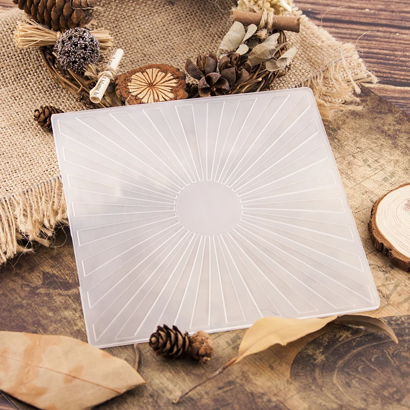 

Ray sun Plastic Embossing Folders for DIY Scrapbooking Paper Craft/Card Making Decoration Supplies D002