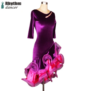 

latin dance dress for women custom professional Latin dance competition suits Latin Dance Dress girls dance costumes women