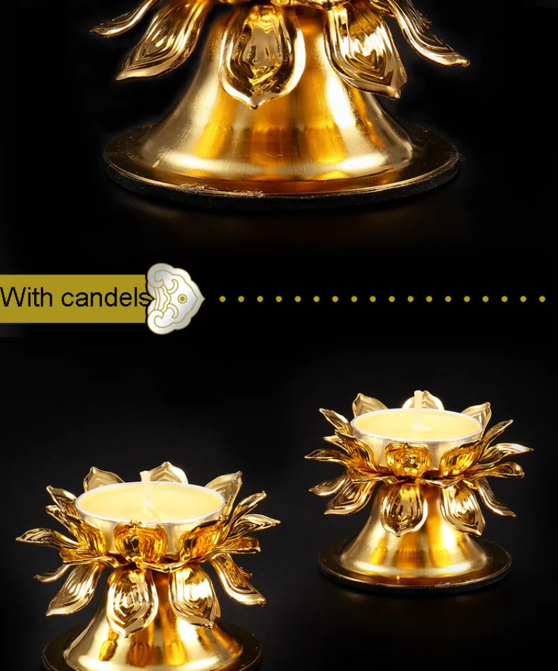 butter lamp candle holder alloy buddha supply9