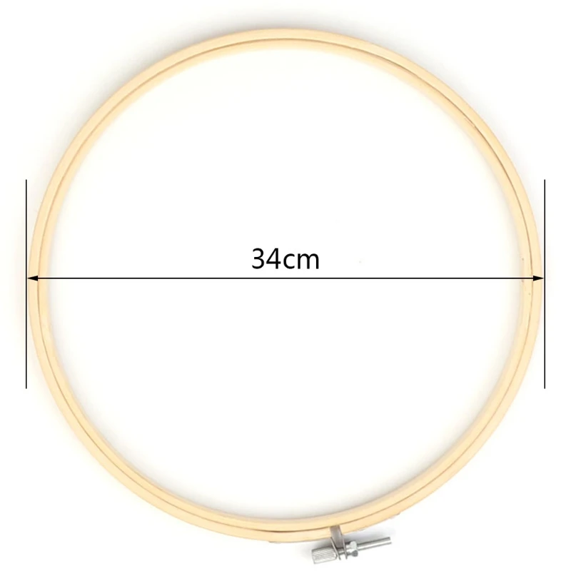 

13-34cm Bamboo Wooden Cross Stitch Machine Embroidery Hoop Ring Sewing Craft DIY