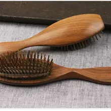 1 шт. толстый и твердой древесины гребень здравоохранения Массаж лечение волос подарок для родителей другу любителей