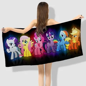 

Anime Manga My Little Pony Rainbow Horse Bath Towel Beach Towel 001