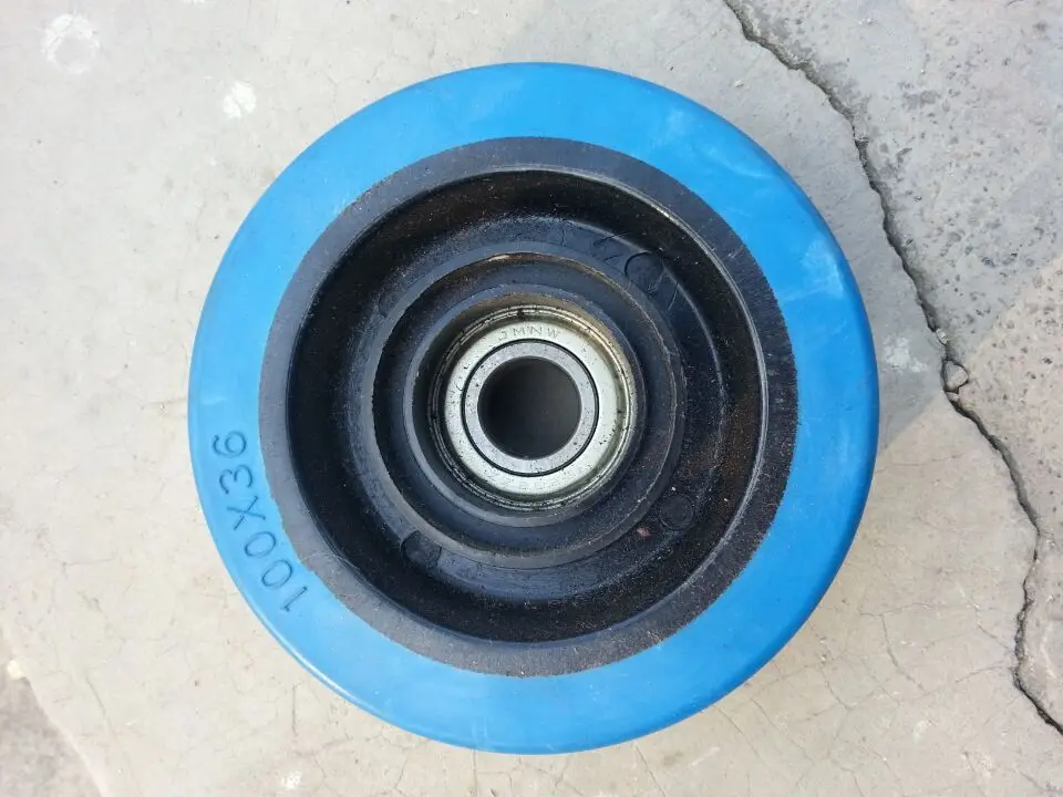 FIVERI Medium Duty 4" 100Kg Rubber Castor wheel only