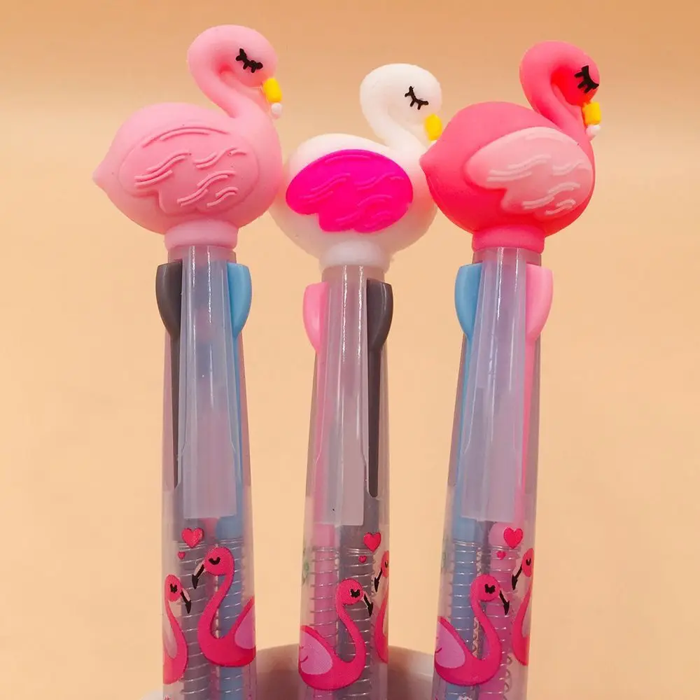 

1 PC Flamingo Pen Cute Cartoon Ballpoint Pen Ink Blcak Writing Pen Kid Student School Stationery Office Supplies Gifts