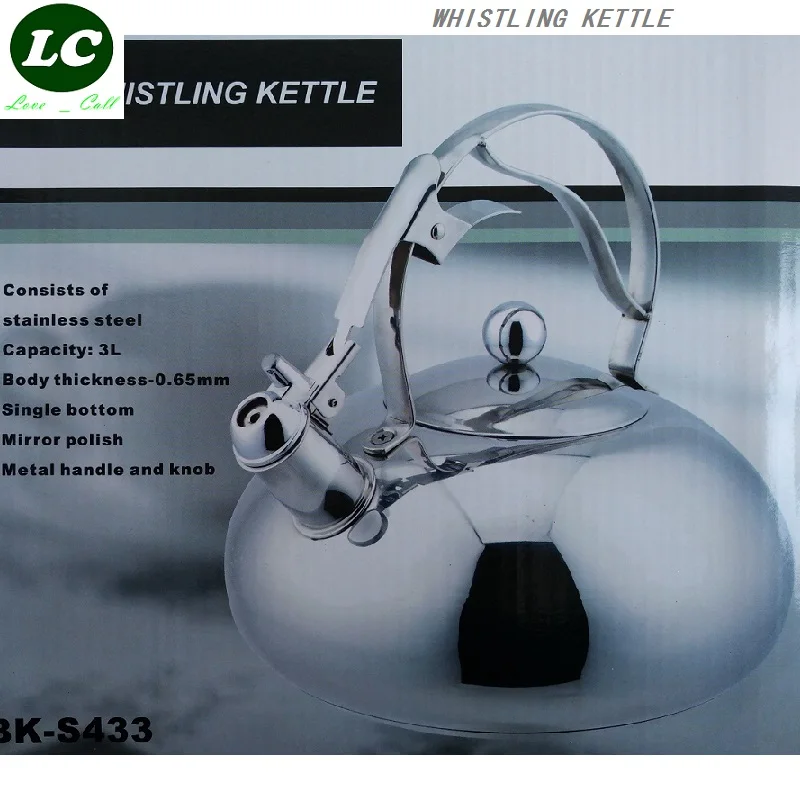 kettle pot whistling kettle Excellent 3L stainless steel 304 kettle cooker spirant whistle thickening water bottle