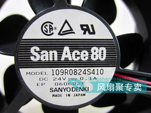 Sanyo 109R0824S410 8cm8025 24V0. 1A инверторный Вентилятор охлаждения 2-провод