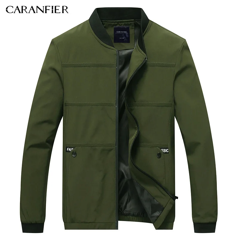CARANFIER Brand Clothing Men Jacket Coat Autumn Jacket