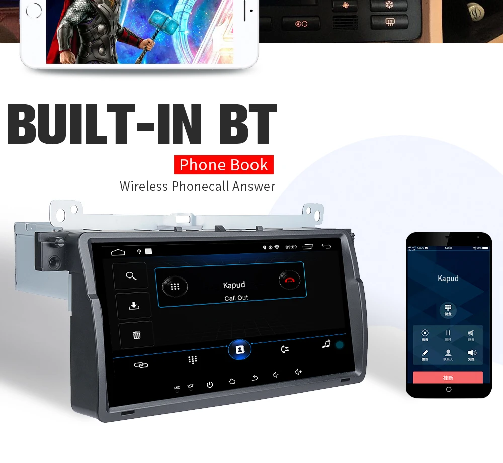 Flash Deal Kapud  Original Car Multimedia Player 8.8 No DVD Stereo System GPS  Wifi BT SWC Quad Core for BMW E46/M3/Rover 75/MG ZT/3 Series 7