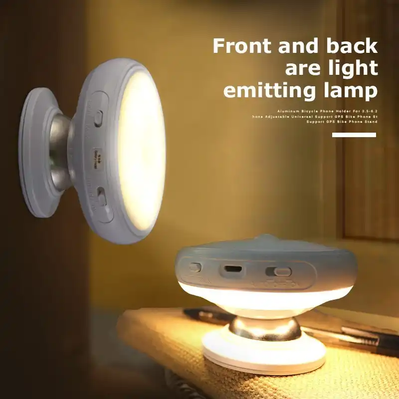 Motion Sensor Night Light 360 Degree Rotating Sensor Light Luminaire Usb Charged Lamp Battery Powered Led Nightlight Children Aliexpress