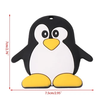 

Baby Like Baby Teether Silicone Cute Penguin Shape Teething Newborn Care Nursing Chew Toys