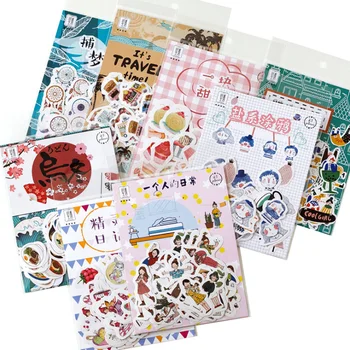 

10pack/lot Cartoon Japanese Decoracion Journal Cute Diary Travel Food Stickers Scrapbooking DIY Decoration Sticker School Supply