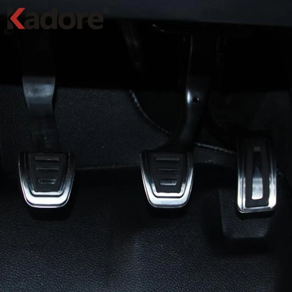 Для Volkswagen Tiguan 2017 2018 2019 нержавеющая сталь топливный тормоз ножная педаль накладка